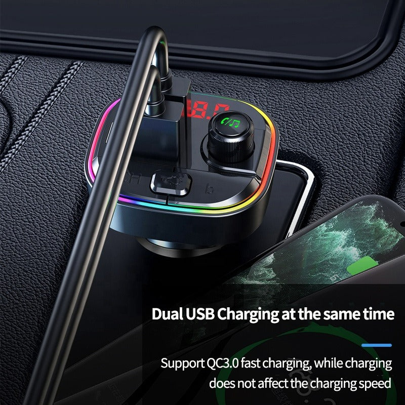 Bluetooth Car Wireless Phone Charger Transmitter FM Radio iPhone Typc C charger Bluetooth Car Wireless Phone Charger Transmitter FM Radio iPhone Typc C charger
